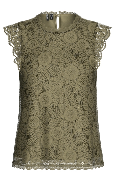 Pieces pcolline sl lace top wvn noos